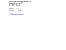 Tablet Screenshot of hardegger-ag.ch